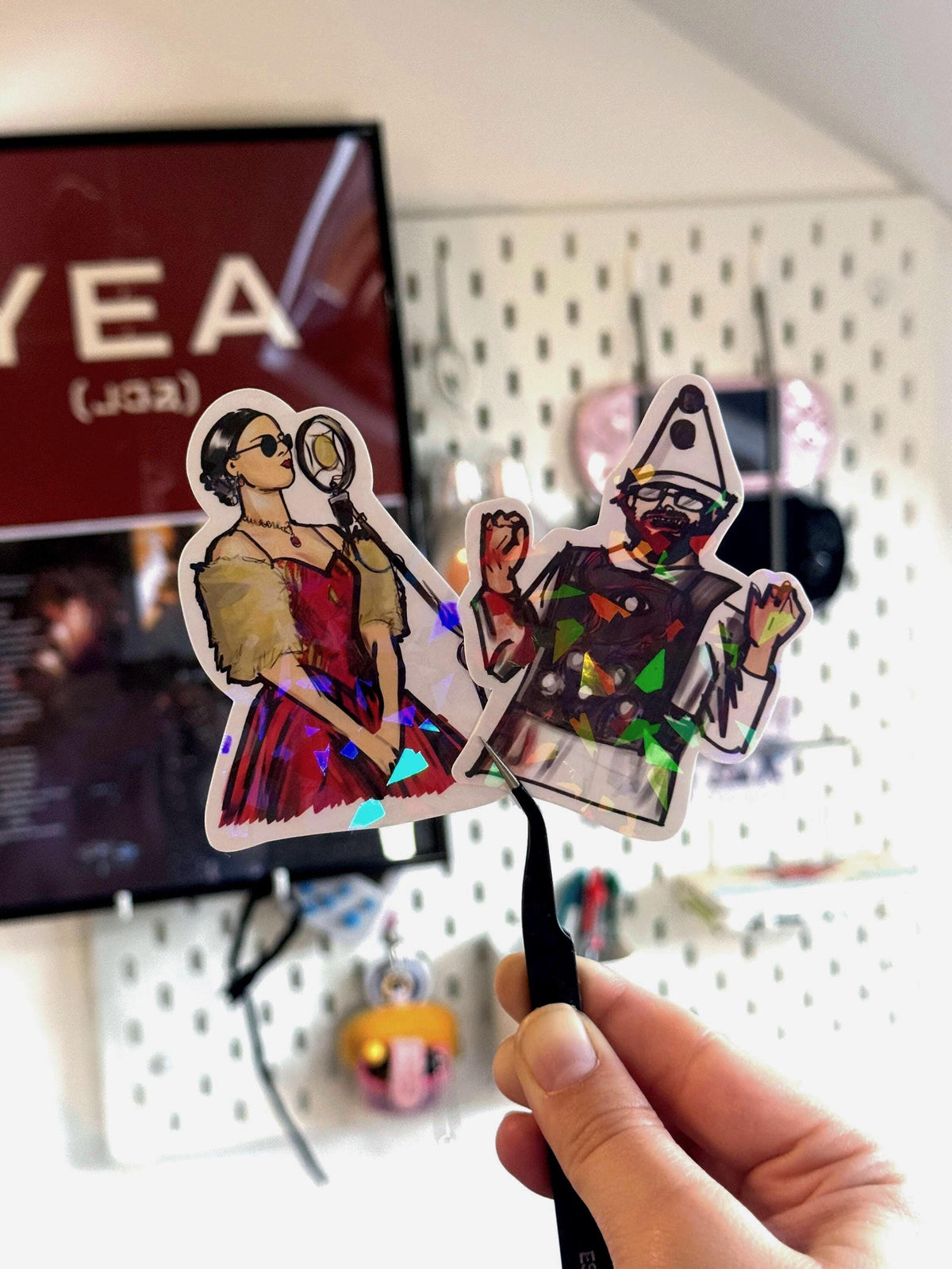 Sticker Set The Clown and Marianne | Long Live The Black Parade Inspired | MCR Tour | Sparkly Vinyl
