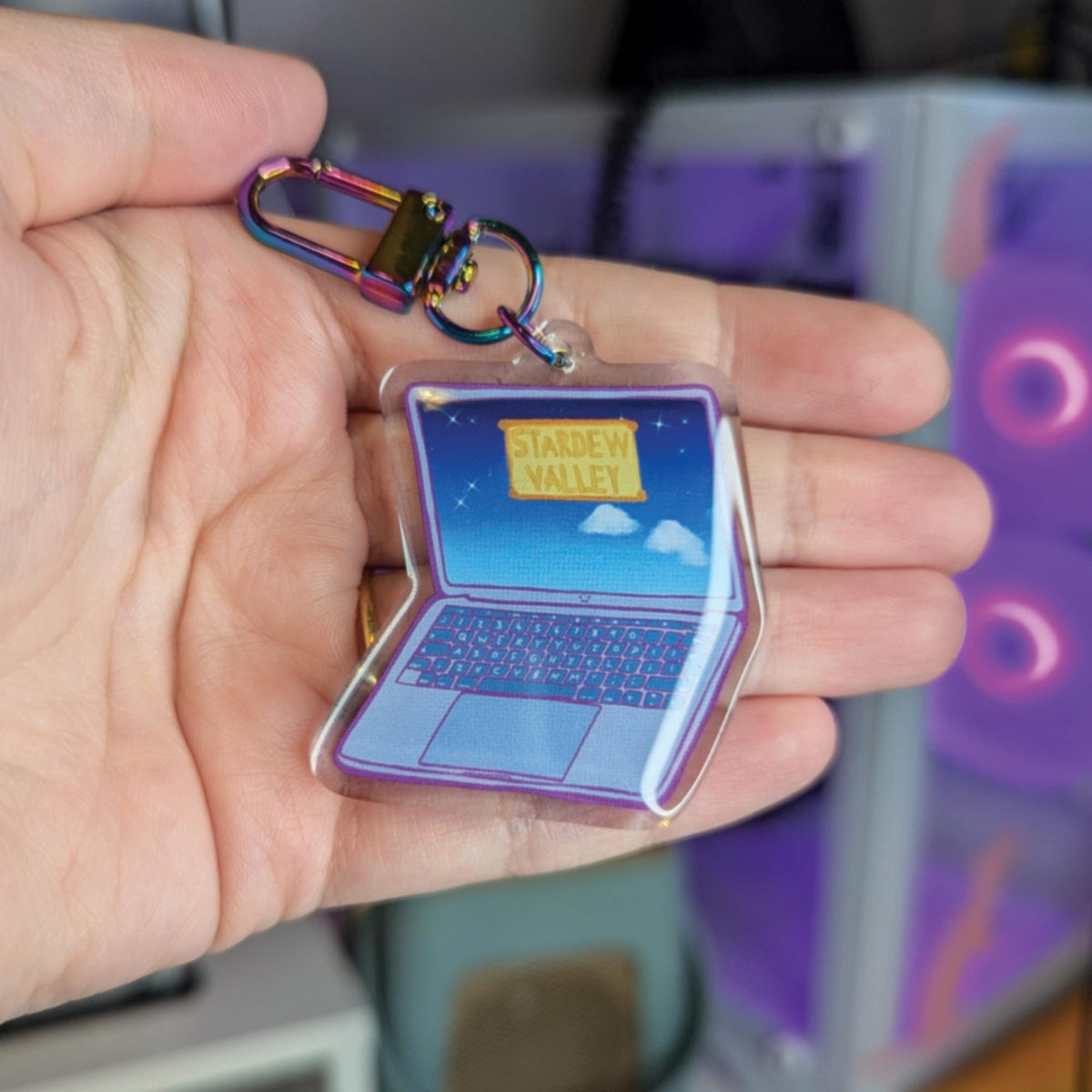 Stardew Valley Laptop Keychain | Gaming Merch, Gamer Gift