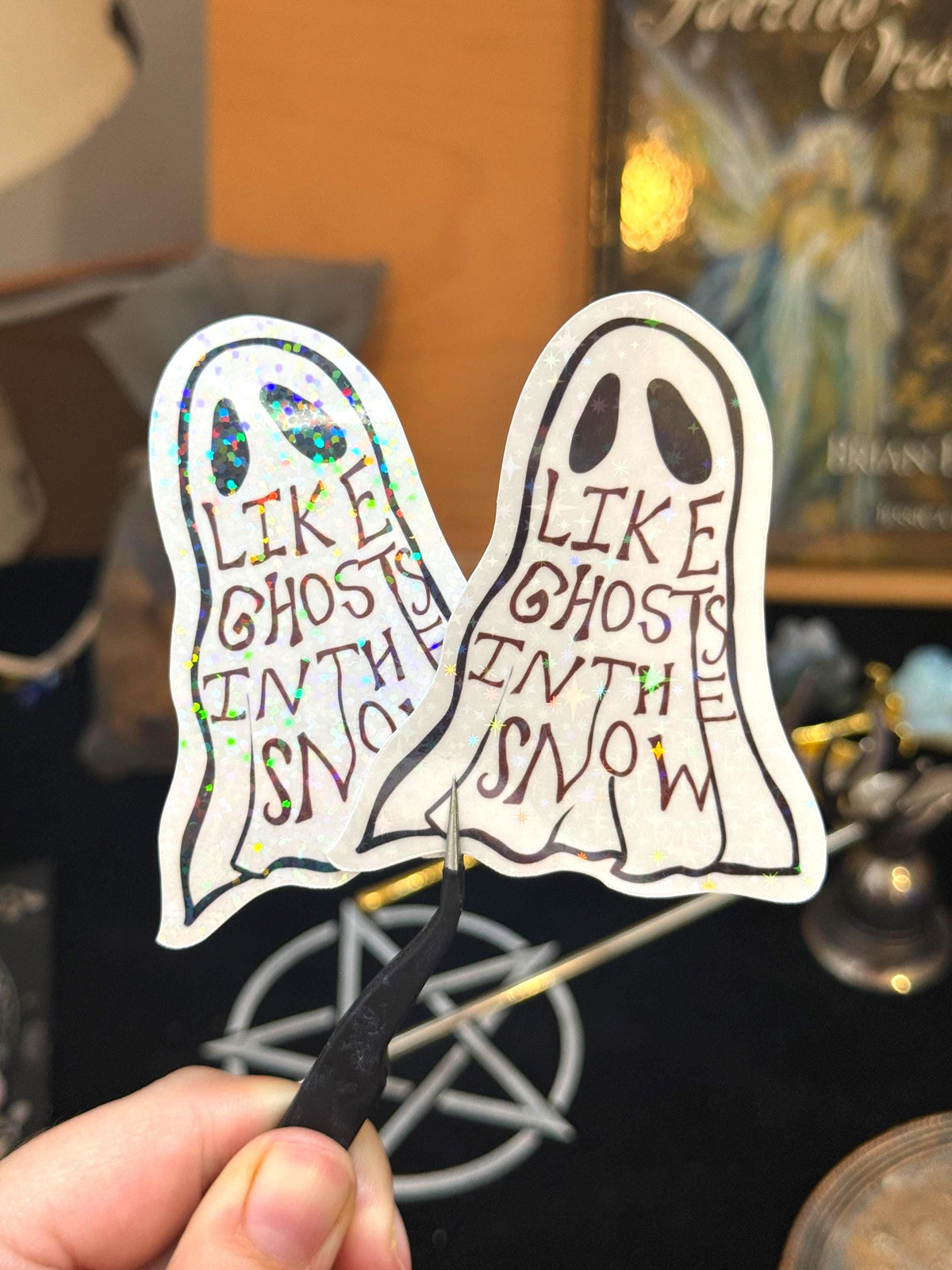 MCR Ghost Sticker | Vampires Holo Stars Sparkle Emo Band Inspired