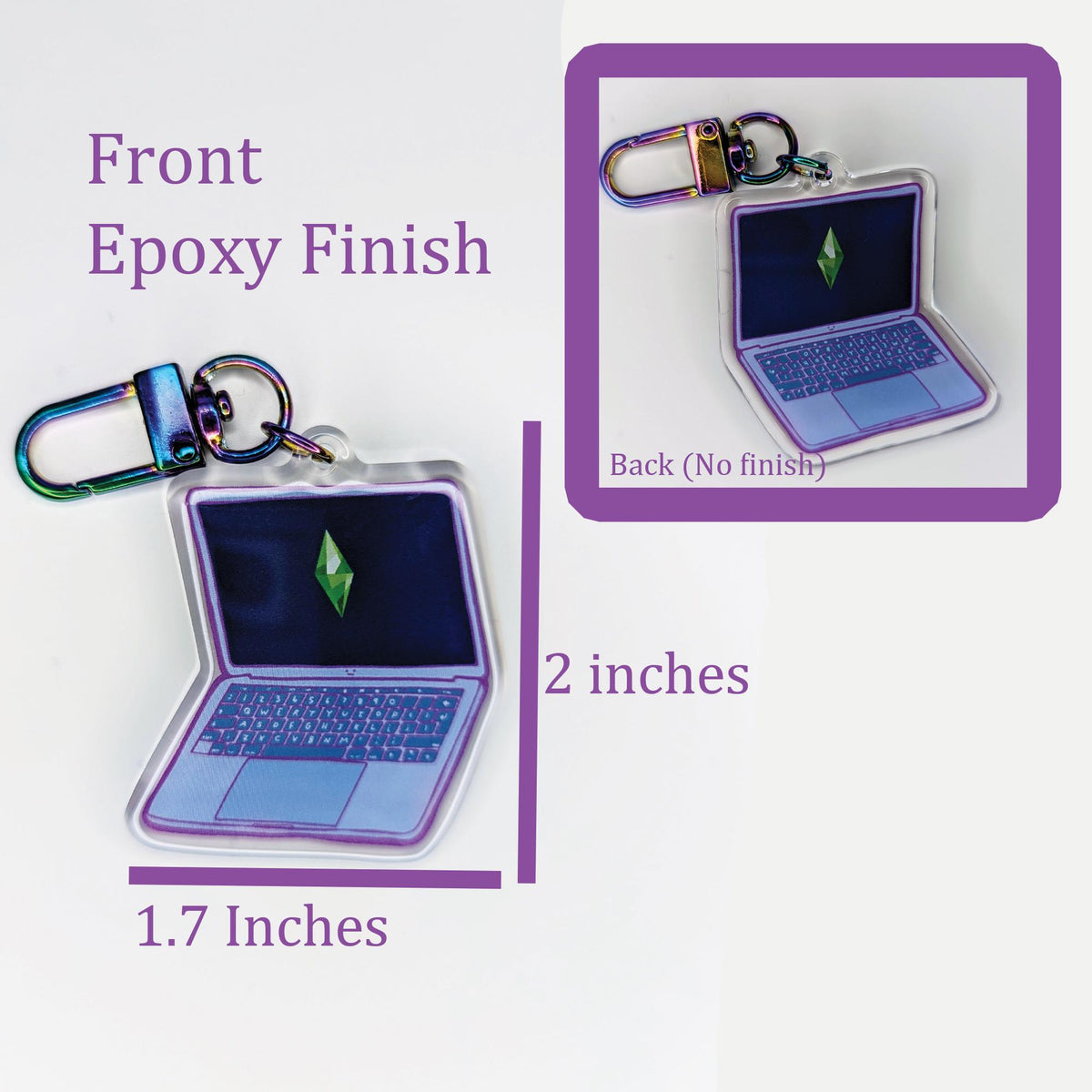The Sims Laptop Keychain | Gaming Merch Accessory