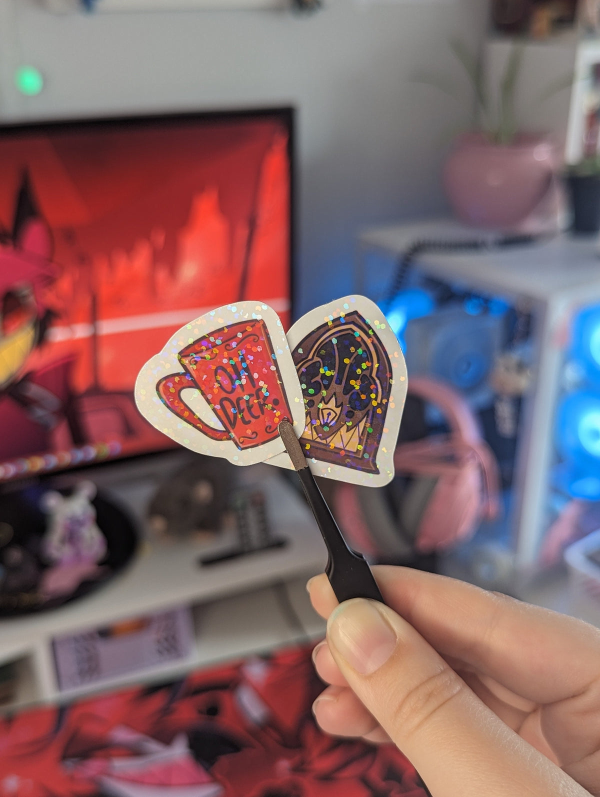 Hazbin Hotel Stickers (All My Designs in One Listing!) | Glossy, Holo, Sparkly, Rainbow (Water Resistant)