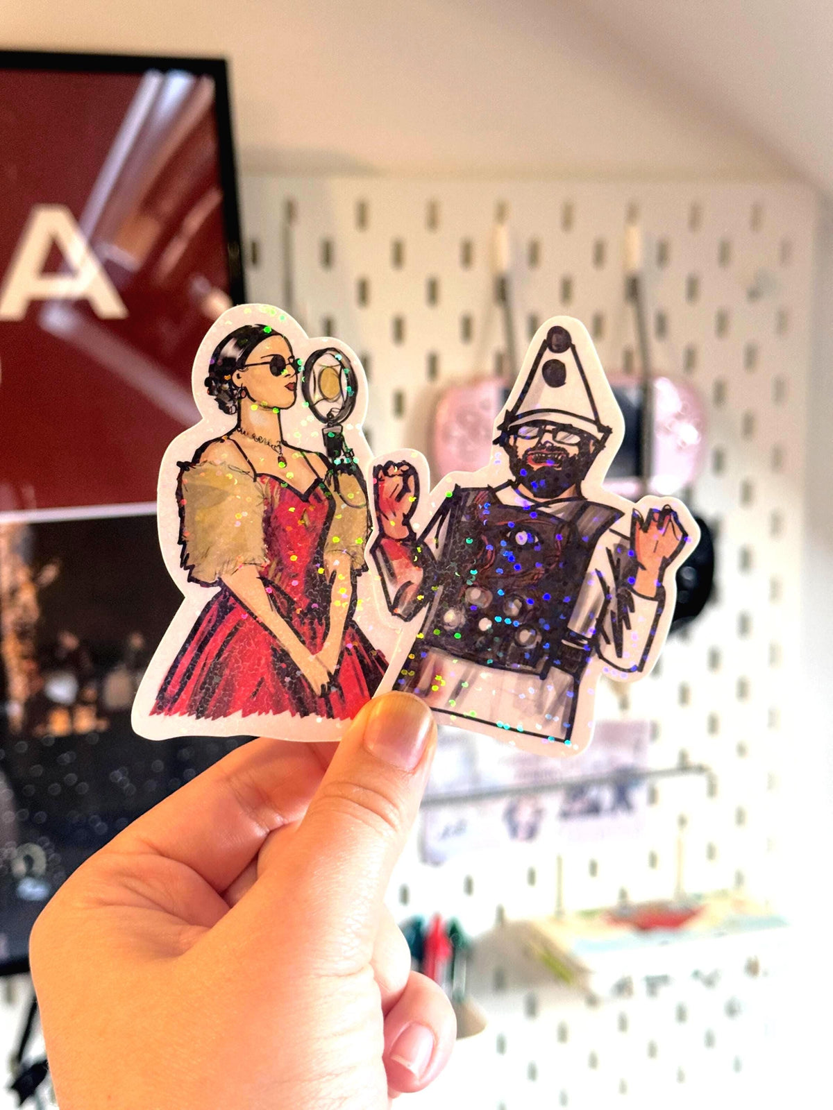 Sticker Set The Clown and Marianne | Long Live The Black Parade Inspired | MCR Tour | Sparkly Vinyl