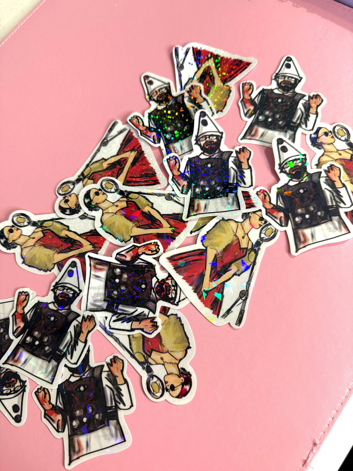 Sticker Set The Clown and Marianne | Long Live The Black Parade Inspired | MCR Tour | Sparkly Vinyl