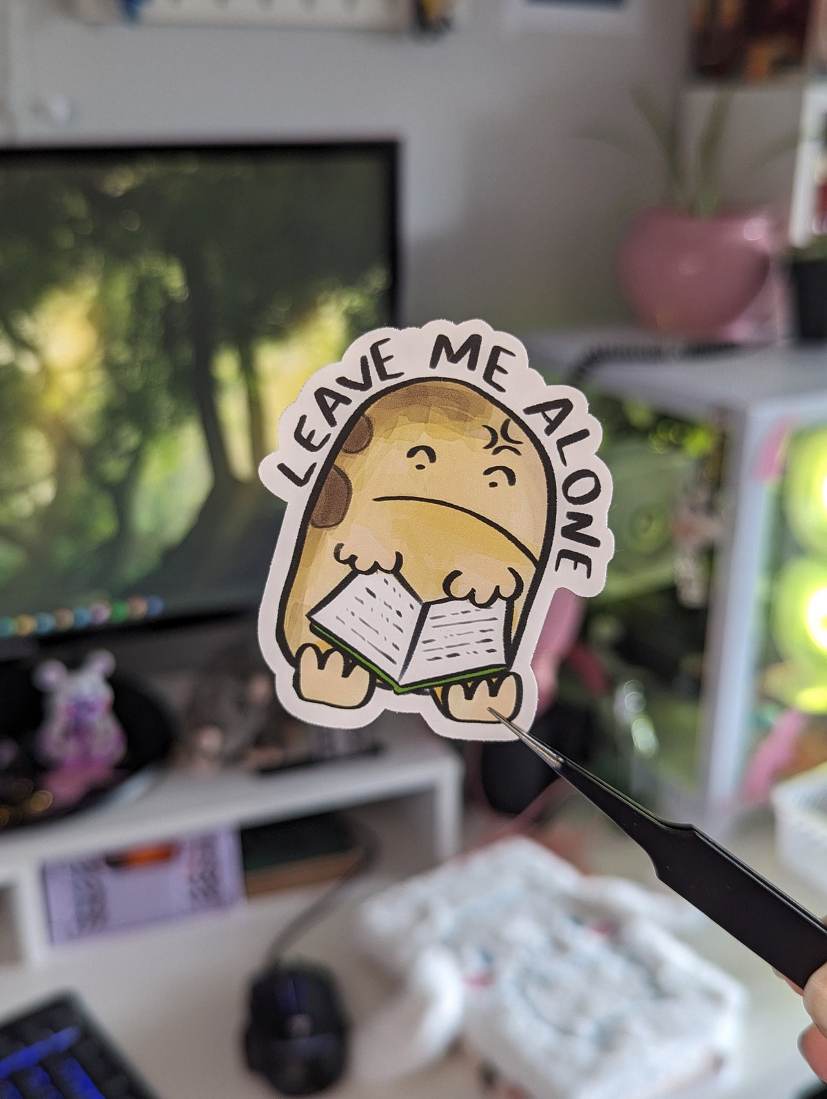 Angy Froggy Matte Stickers | Rain Frog Grumpy Frog Stationary Bullet Journal Stickers Silly Angry Frog Desert Frog | Kindle Laptop Decor