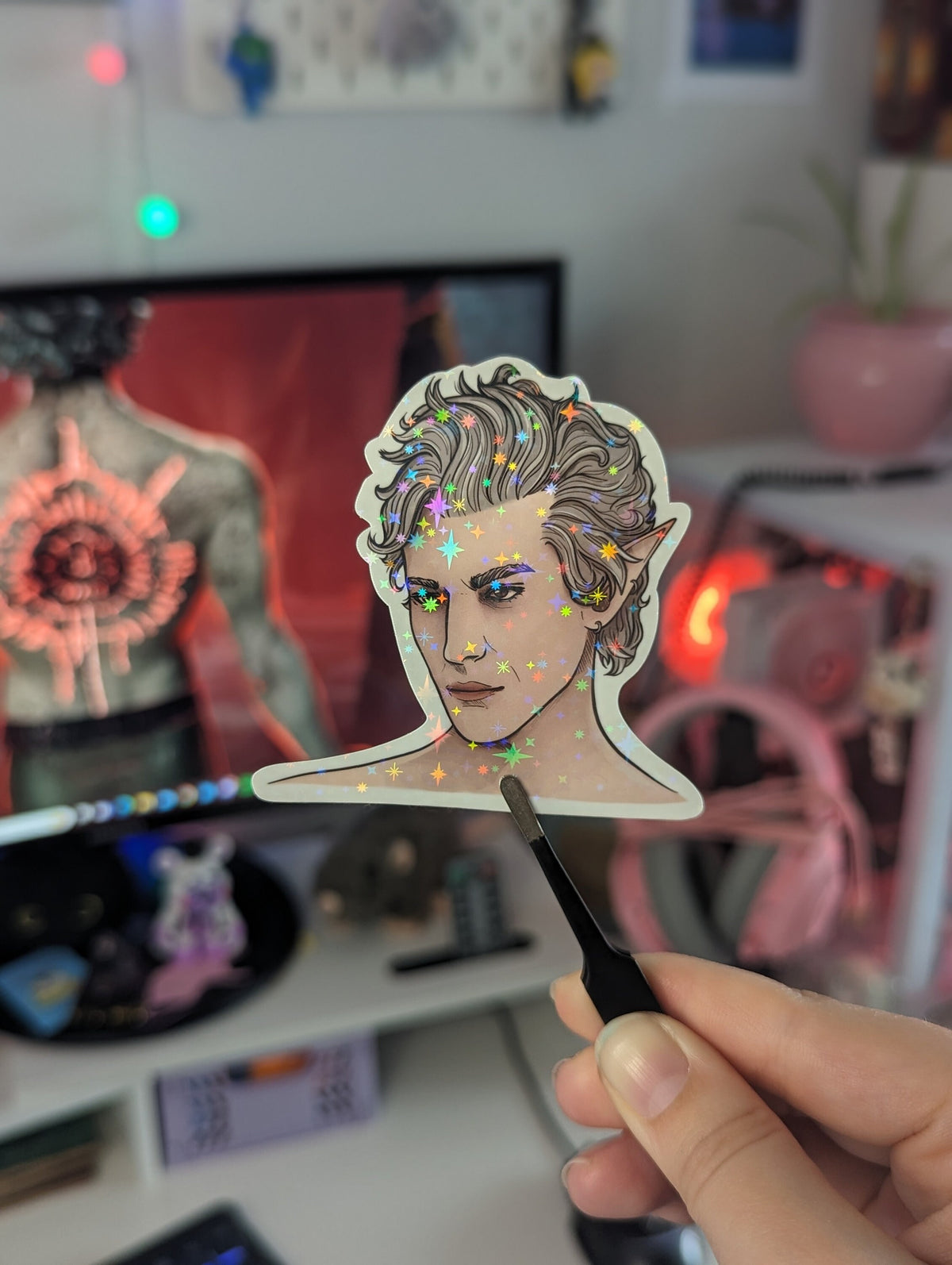 Astarion / Grave / Dagger | BG3 Baldur's Gate 3 | Handmade Die Cut Vinyl Stickers | Astarion Quote Graveyard Romance