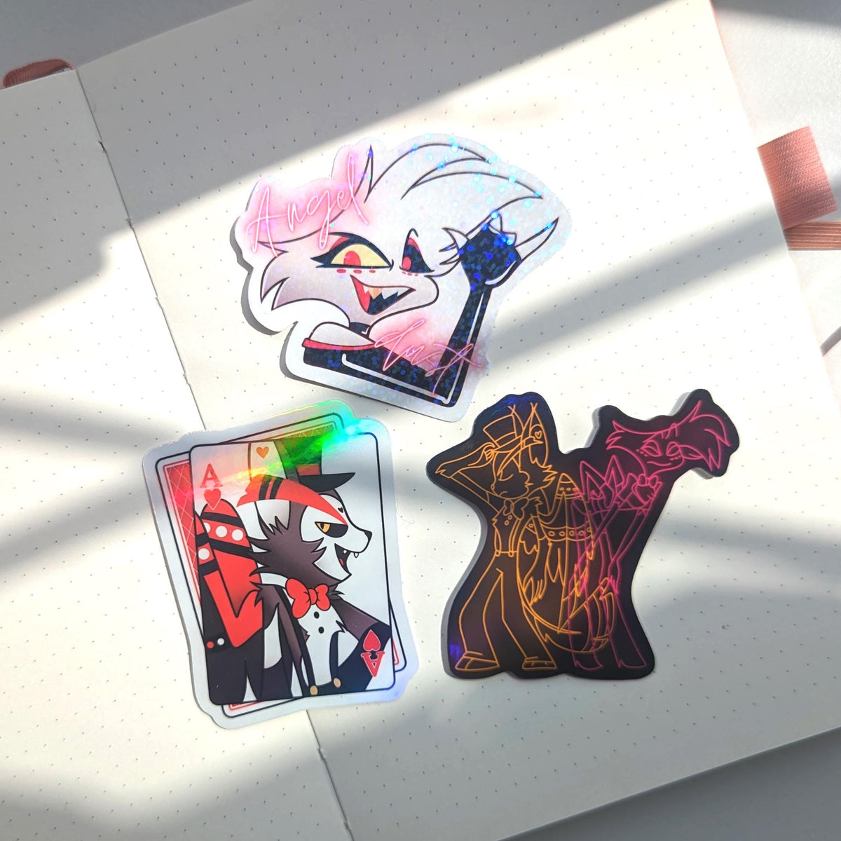 Hazbin Hotel Stickers (All My Designs in One Listing!) | Glossy, Holo, Sparkly, Rainbow (Water Resistant)
