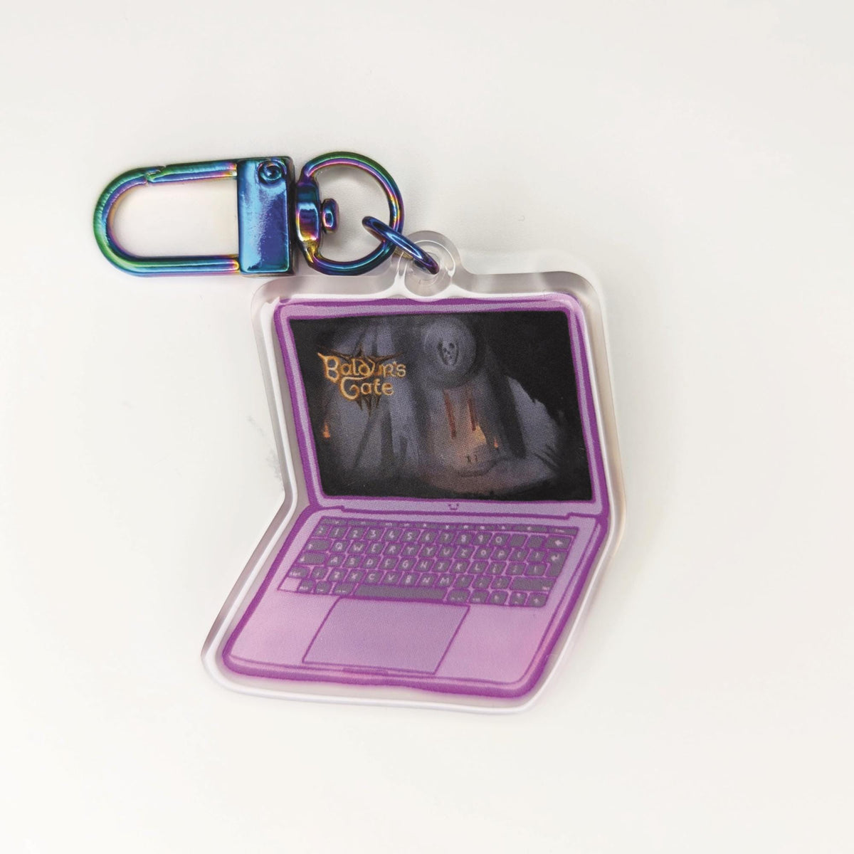 Baldur's Gate 3 Laptop Keychain | Gaming Merch Accessory
