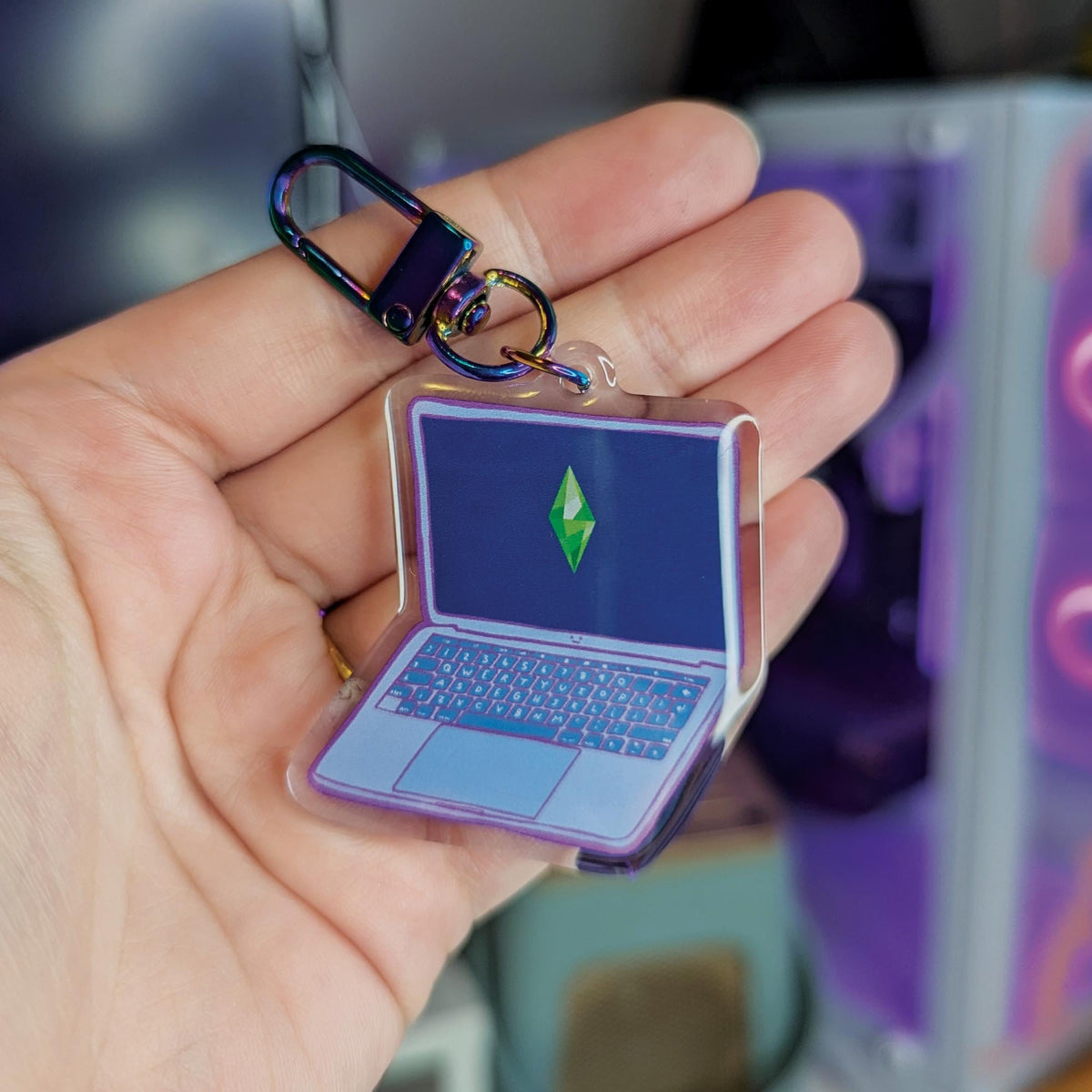 The Sims Laptop Keychain | Gaming Merch Accessory
